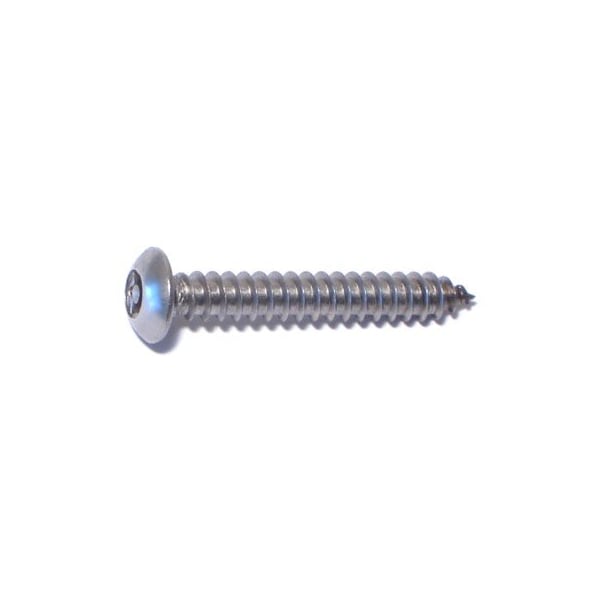 Midwest Fastener Sheet Metal Screw, #10 x 1-1/4 in, 18-8 Stainless Steel Round Head Torx Drive, 6 PK 77745 - main